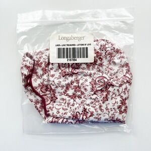 Longaberger Love Treasures Sweetheart Basket Fabric Liner Letters of Love